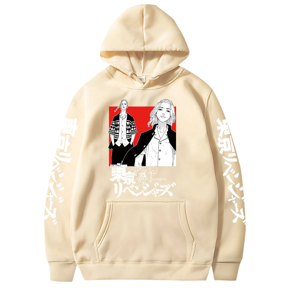 

Tokyo Revengers Hoodie Hip Hop Anime Pullovers Tops Loose Long Sleeves Autumn Man Cloth