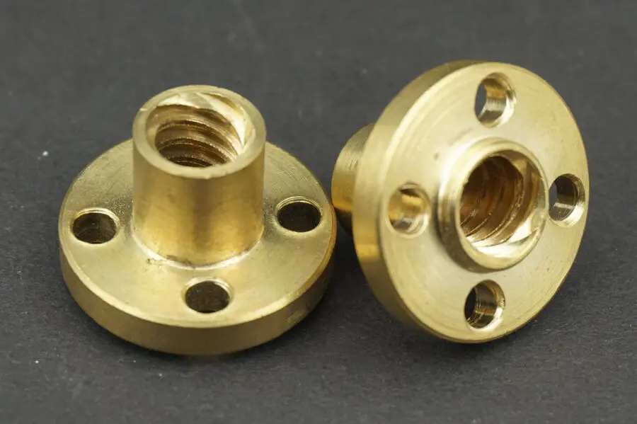 2 шт. универсальный сверхмощный латунный фланцевый зубчатый шкив диаметр 8 мм для