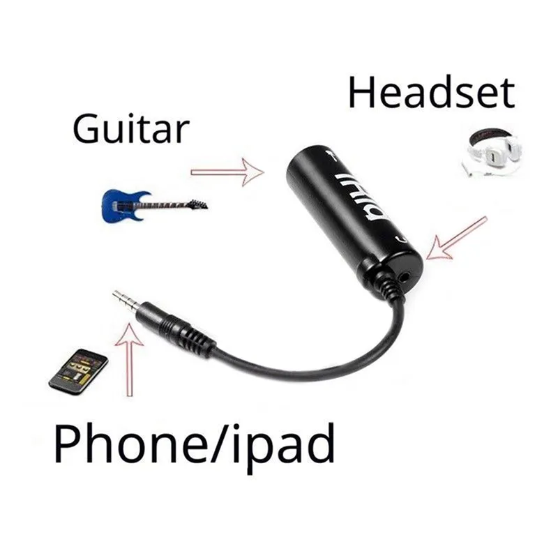 

Guitar Interface I-Rig Converter Guitar Link Cable Adapter For Phone pad Guitar Pedal Effects Tuner Link Line Guitar Accessarie