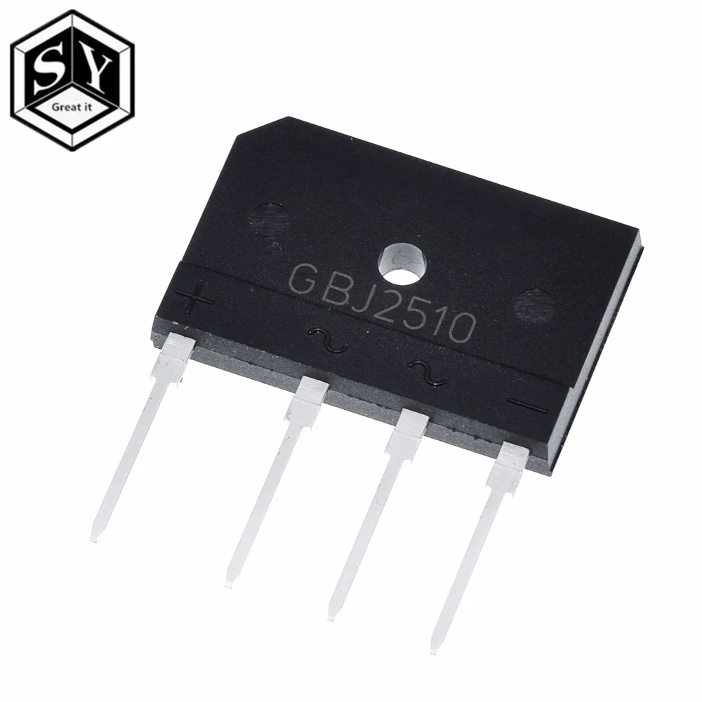 GREAT IT 5 шт. 25A 1000V диодный мост выпрямитель gbj2510 ZIP в наличии|Выпрямители| |