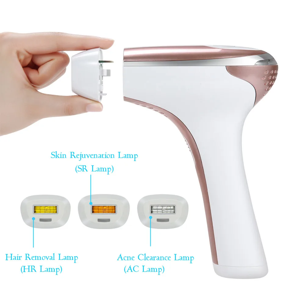 Buy Lampen für IPL Laser Epilierer Haar Entfernung Anti aging Akne Clerance Hause IPL Haar Entferner Körper Gesicht Bikini Bein 300000 blinkt FDA