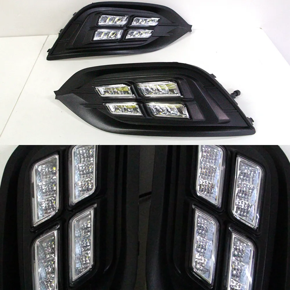 CSCSNL 2 шт. 12 В светодиодный дневный ходовой светильник DRL Дневной с поворотом ABS