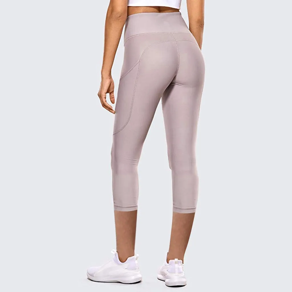 Женские обтягивающие эластичные быстросохнущие штаны для йоги светоотражающие