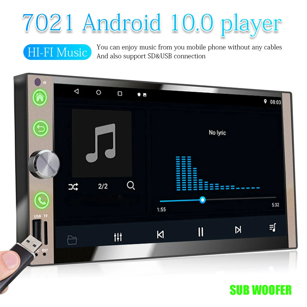 

Android 10,0 автомобильный радиоприемник, мультимедийный видеоплеер, Универсальная автомобильная стереосистема с GPS-картой для Volkswagen Nissan Hyundai Kia ...