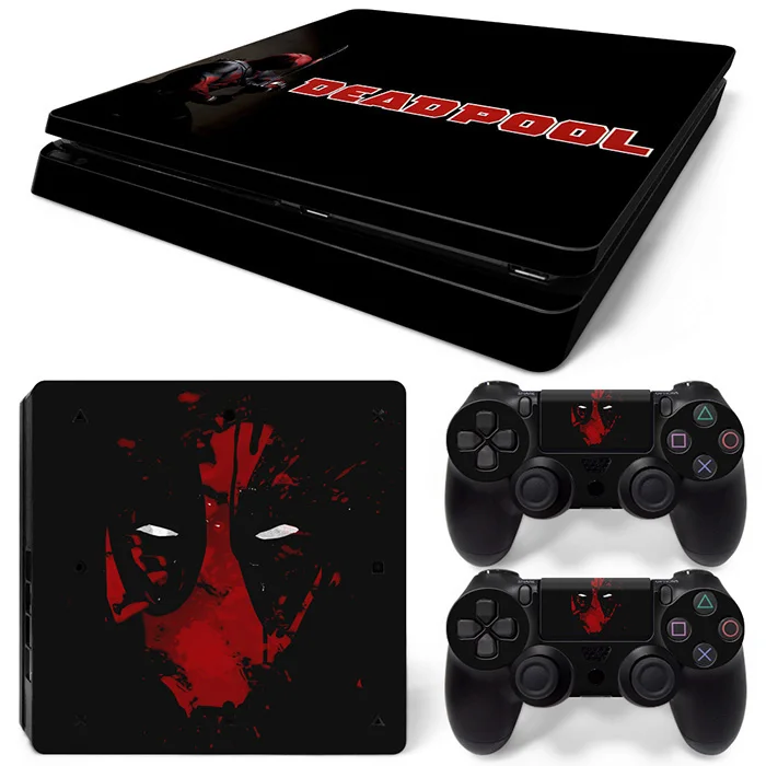 Дизайн Человек-паук для PS4 тонкая консоль и контроллеры наклейки для PS4 тонкая кожа Наклейка для ps4 тонкая виниловая наклейка
