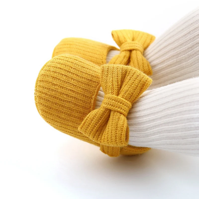 

Baby First Walkers Baby Shoes Newborn Infant Pram Girls Princess Moccasins Bowknot Solid Soft Shoes3