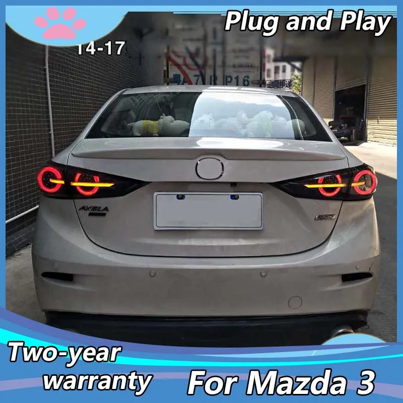

Car Styling Taillights case For Mazda 3 Mazda3 Axela M3 2014-2019 Taillights Mazda3 Axela M3 LED DRL Running lights Fog lights