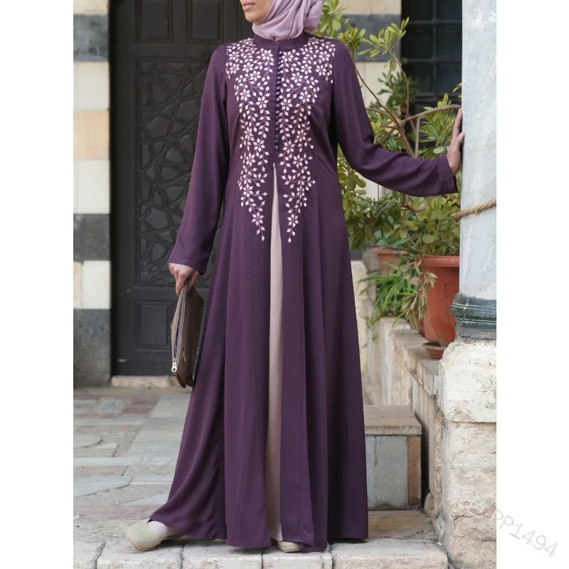 Женское платье abaya в мусульманском стиле размера плюс 5xl турецкий кафтан