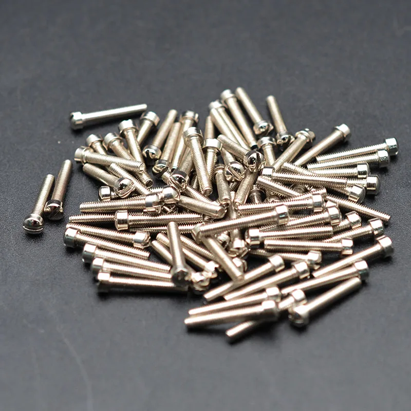 100 stücke elektrische gitarre humbucker pickup polepiece pol schrauben gitarre pickup schraube stangen 18mm länge 3mm durchmesser free glob