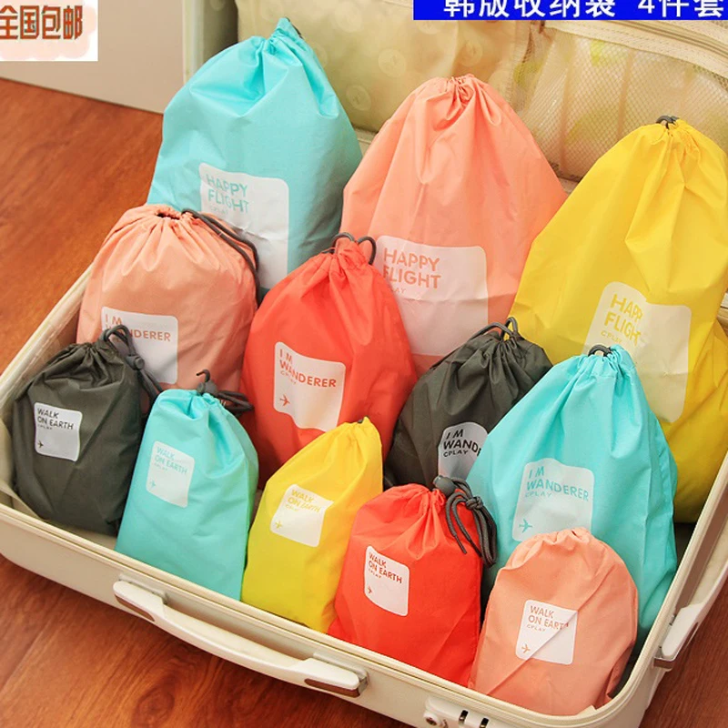 4 шт./компл. дорожные сумочки складной Водонепроницаемый органайзер для поездок