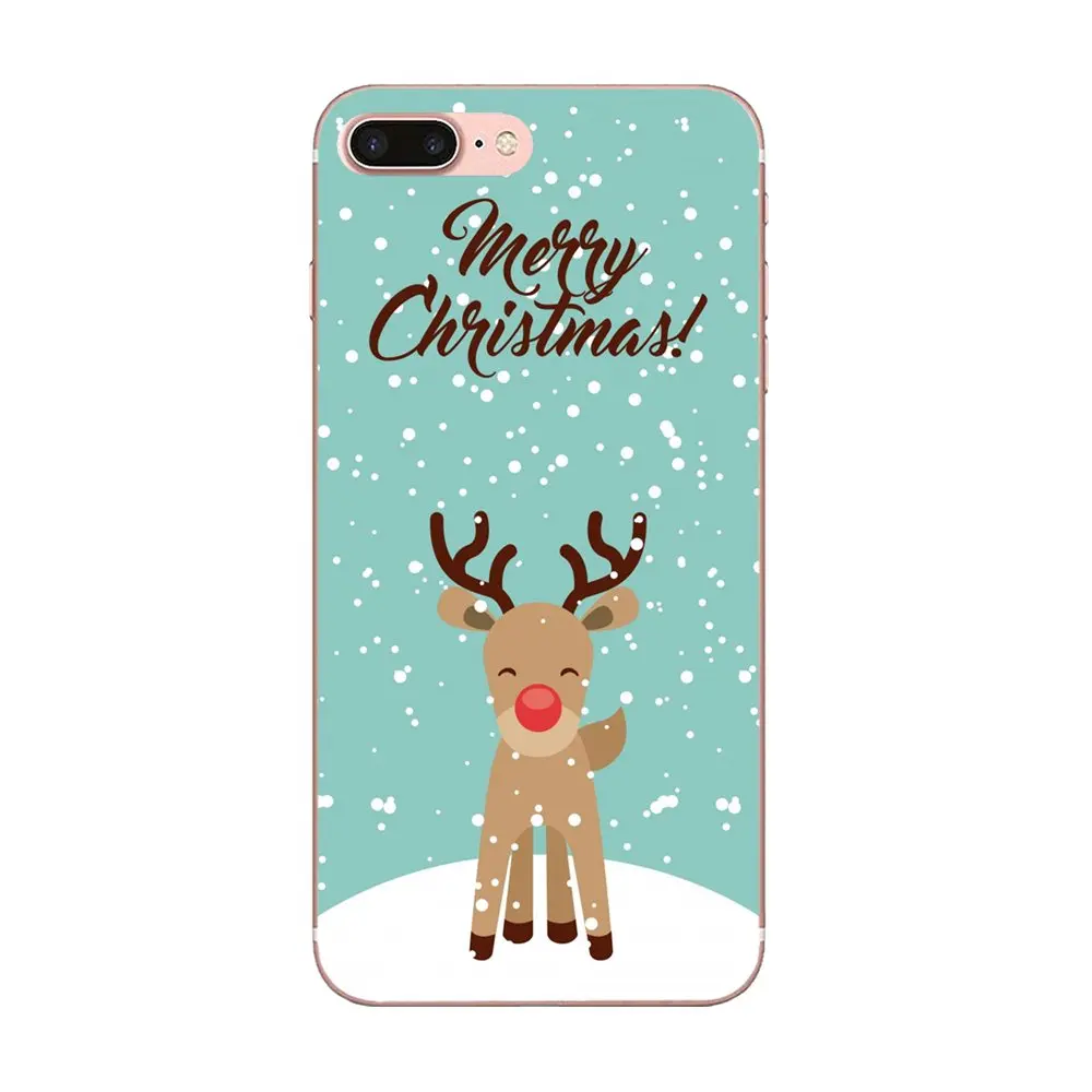 Ультратонкий чехол из ТПУ с рождественским оленем для Xiaomi Redmi Mi 4 7A 9T K20 CC9 CC9e Note 7 8 9