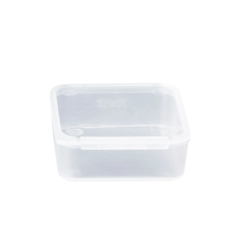 

Small Square Clear Plastic Jewelry Storage Boxes Beads Crafts Case Containers