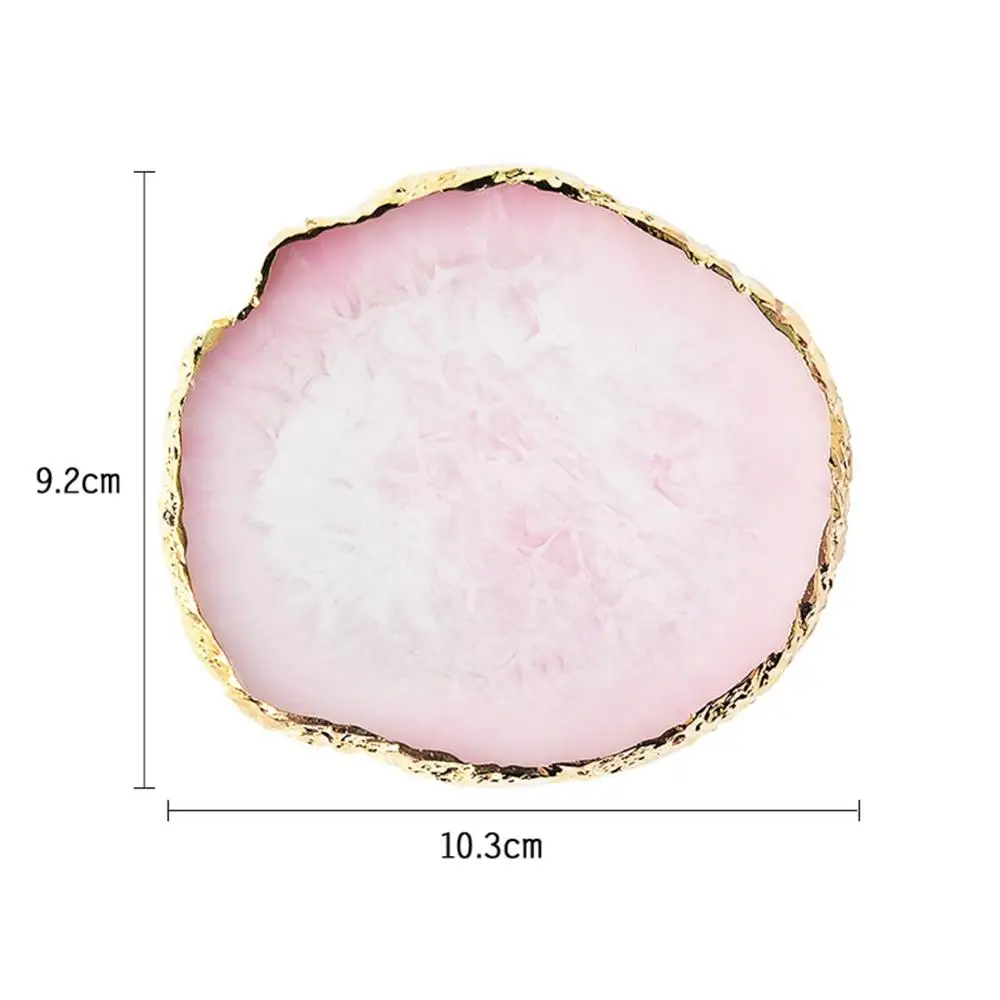 Круглая Пластина для демонстрации ювелирных изделий из смолы и агата бытовая