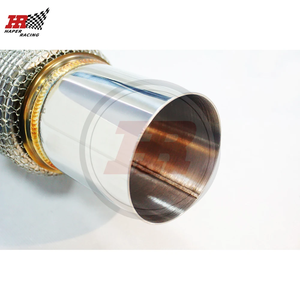 HP RACING 3 5 ''Turbo Downpipe для двигателя B48 F30 F31 F34 320i 330e 430i 530i 2.0L 2016 + 200cell catted с тепловым