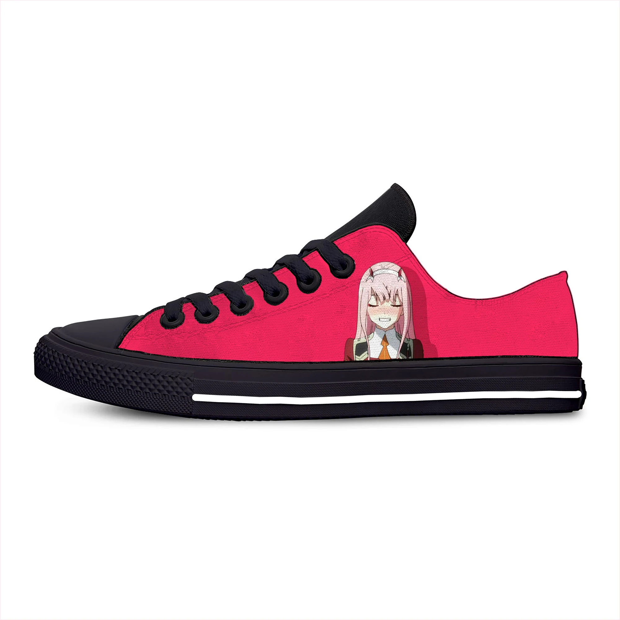 

Japanese Anime Darling In The Franxx Zero Two Cute Casual Cloth Shoes Low Top Lightweight Breathable 3D Print Men Women Sneakers