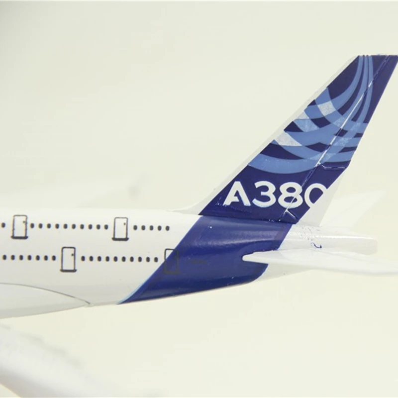 20 см Airbus A380 прототип самолета Модель литья под давлением металлический самолет