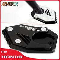 motorcycle cnc aluminum accessories side kickstand stand pad extension support plate for honda cb400x cb 400x cb400 x 2019 2020