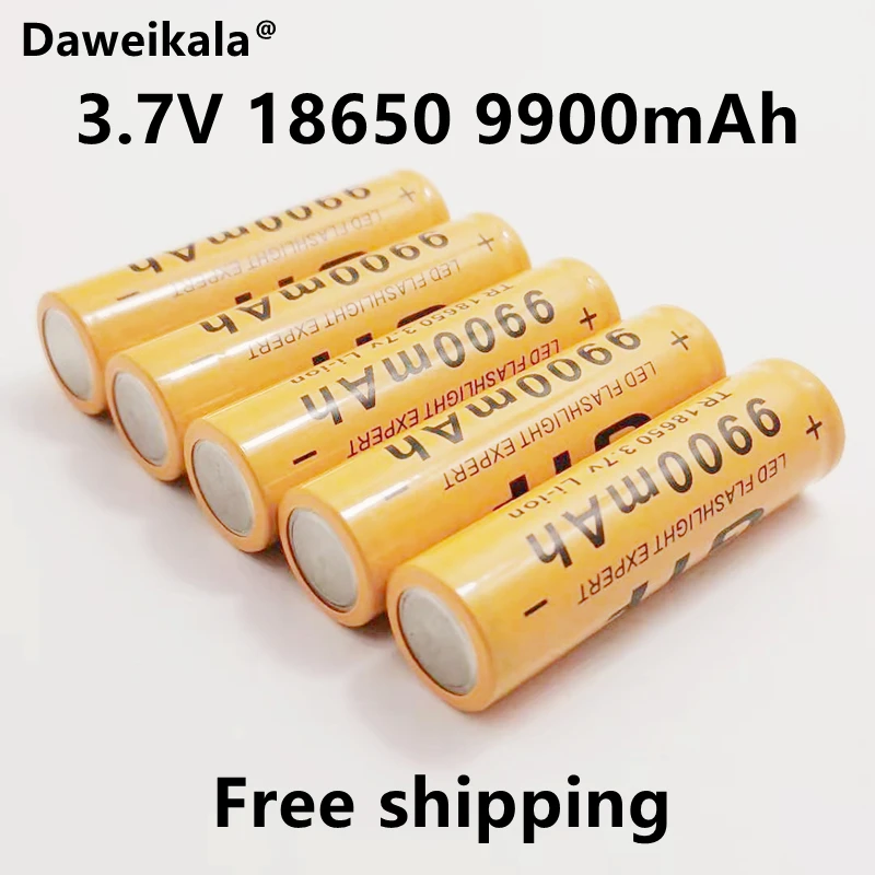 2021New18650 батарея 3 7 V 9900mAh перезаряжаемая литий-ионная для светодиодного фонарика