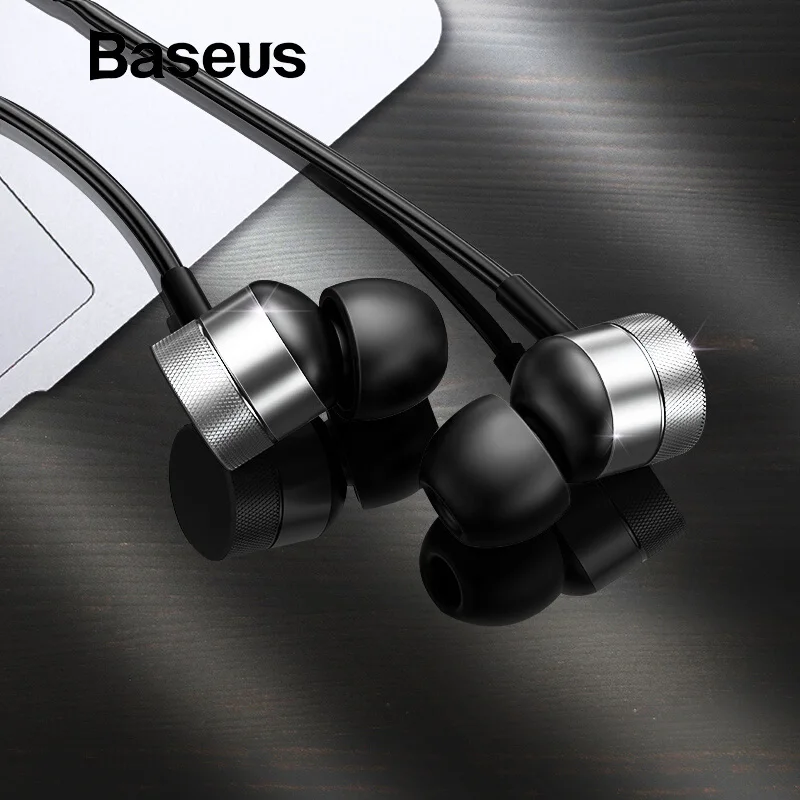 Baseus H04 проводные наушники для телефона, гарнитура с басами, стерео наушники, спортивные музыкальные наушники, наушники и микрофон fone de ouvido