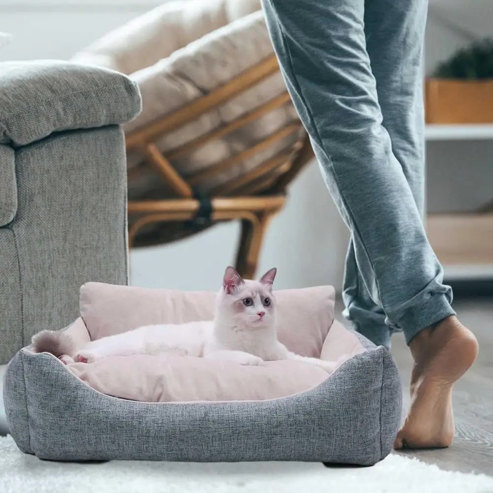 

Detachable Pet Bed For Small Medium Large Dogs Breathable All Seasons Dog House Washable Cotton Puppy Sofa Kennel Pet Products