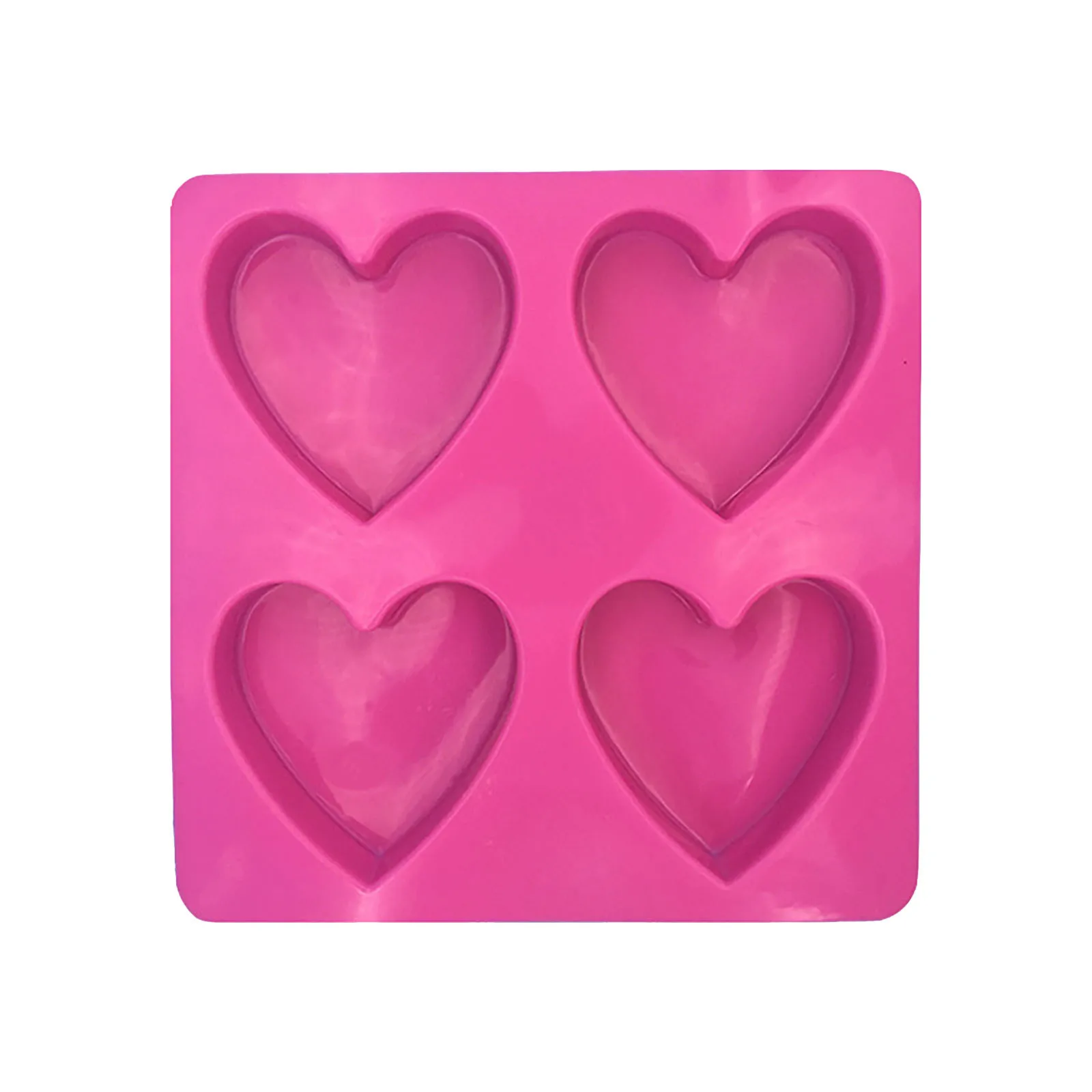 

4-Hole Heart-Shaped Silicone Mold For Mother's Day Candy Cake Mold Baking DIY DIY Baking Kitchen Baking Cake Tool Decoration