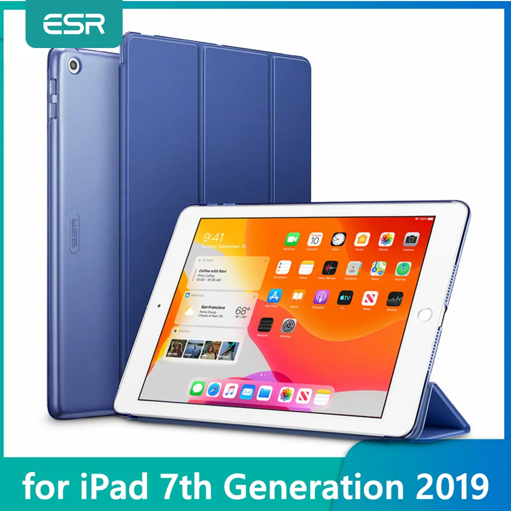 

ESR Case for iPad 7th Gen 10.2" 10.2 Shockproof Ptotective Cover Trifold Smart Auto Sleep Wake Fold Stand Case for iPad 7 2019