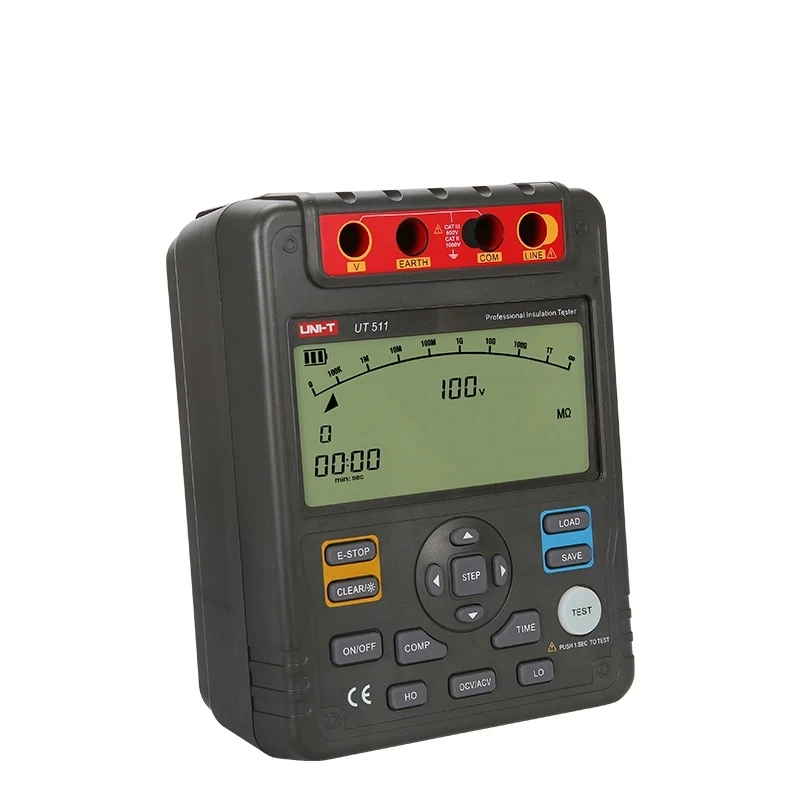 UNI-T UT511 1000 В 10gohm цифровой измерители сопротивления изоляции вольтметр с
