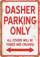 none brand dasher parking only tin metal sign bar retro wall decor poster home club tavern wall door painting ornament