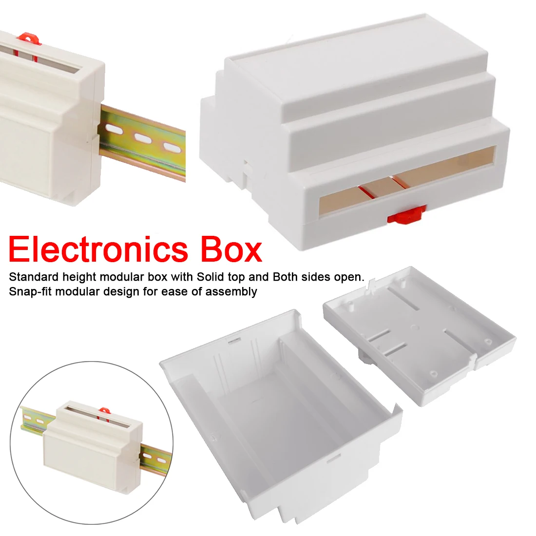 1 шт. улучшает энергию тела Пластик din рейка корпус распределительная коробка для