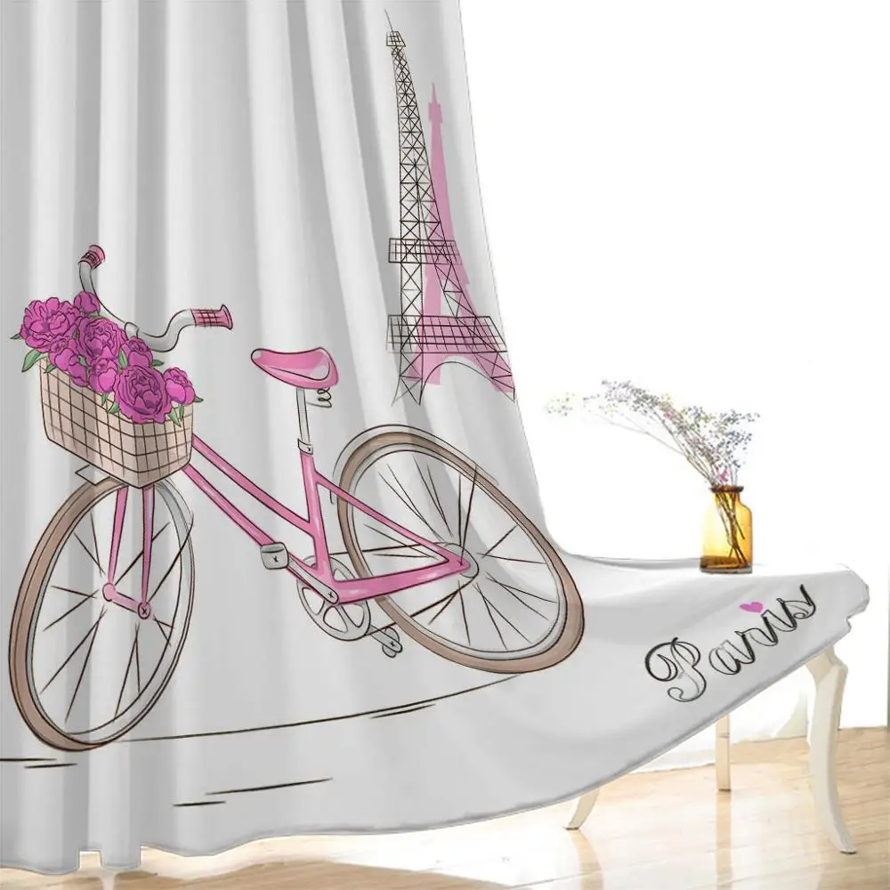

Custom 3D Printing Curtain Blackout Curtains For Living Room Purple Children Room Window Drapes Custom any size