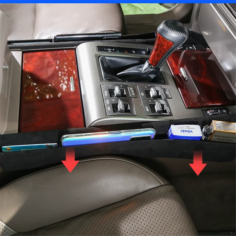 

Car Interior Storage Box L&R Seat Gap Organizer For Lexus LX570 2008-2020 For Lexus GX460 2010-2020 Car Accessories