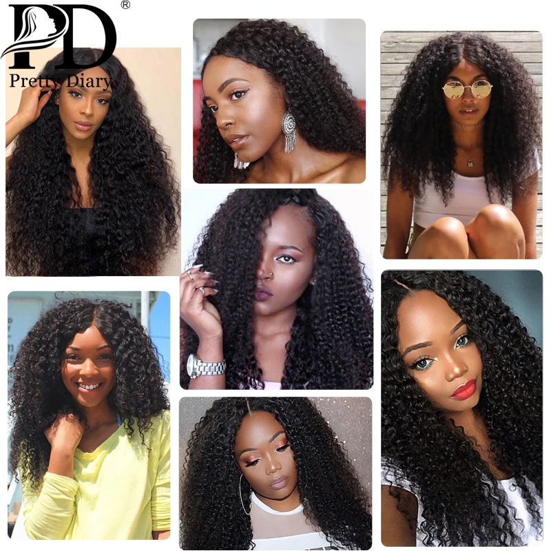 Довольно дневник 30 дюймов бразильские кудрявые натуральные пучки волос 3 4 Дело