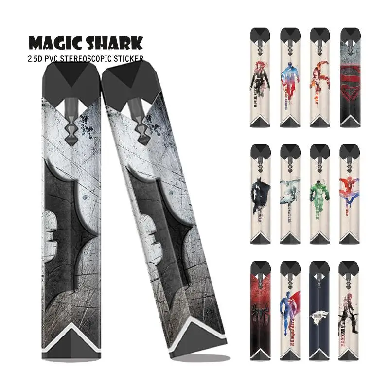 Magic Shark DC Super Man Бэтмен череп Captian Американский чехол наклейка пленка для OVNS SABER 028-042
