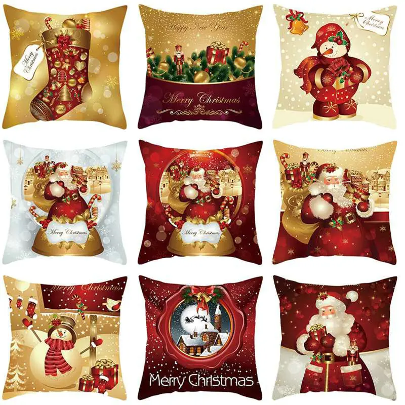 Наволочки для диванных подушек с надписью Merry Christmas домашние украшения 3D чехол