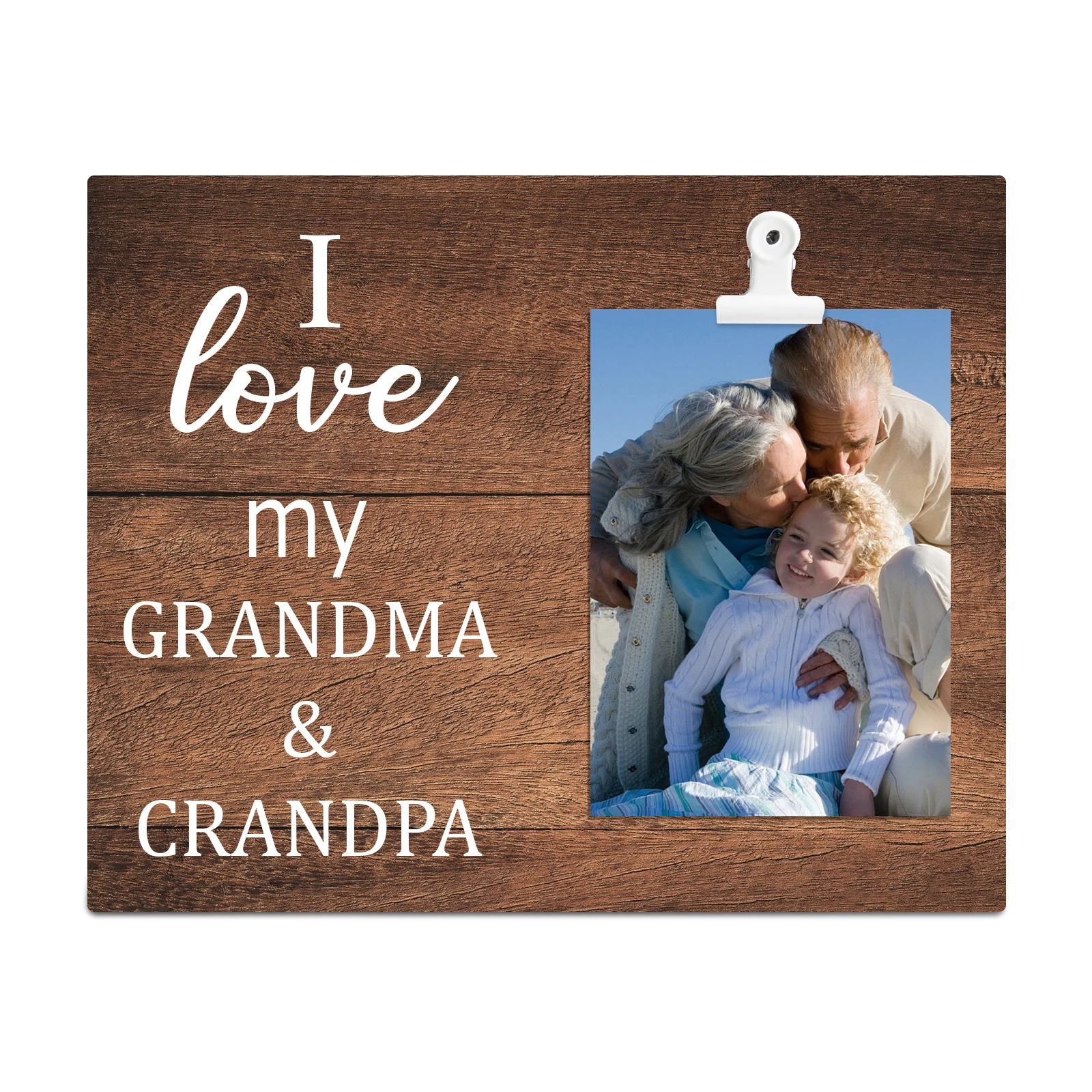 

Wall Hanging Home Decor Picture Photo Frame Creative DIY Photo Frames Photo Display Stand Wall Decor Natural Wooden Photo Frame