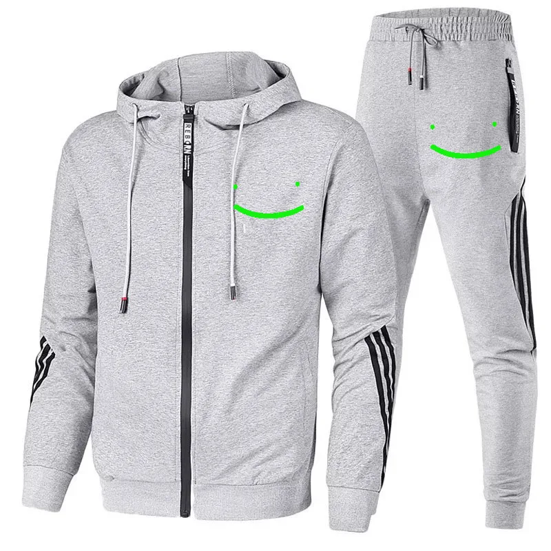 

2021 Casual Sweater Suit Men's New Spring And Autumn Fashion With a Handsome Men's Jacket Sports Set