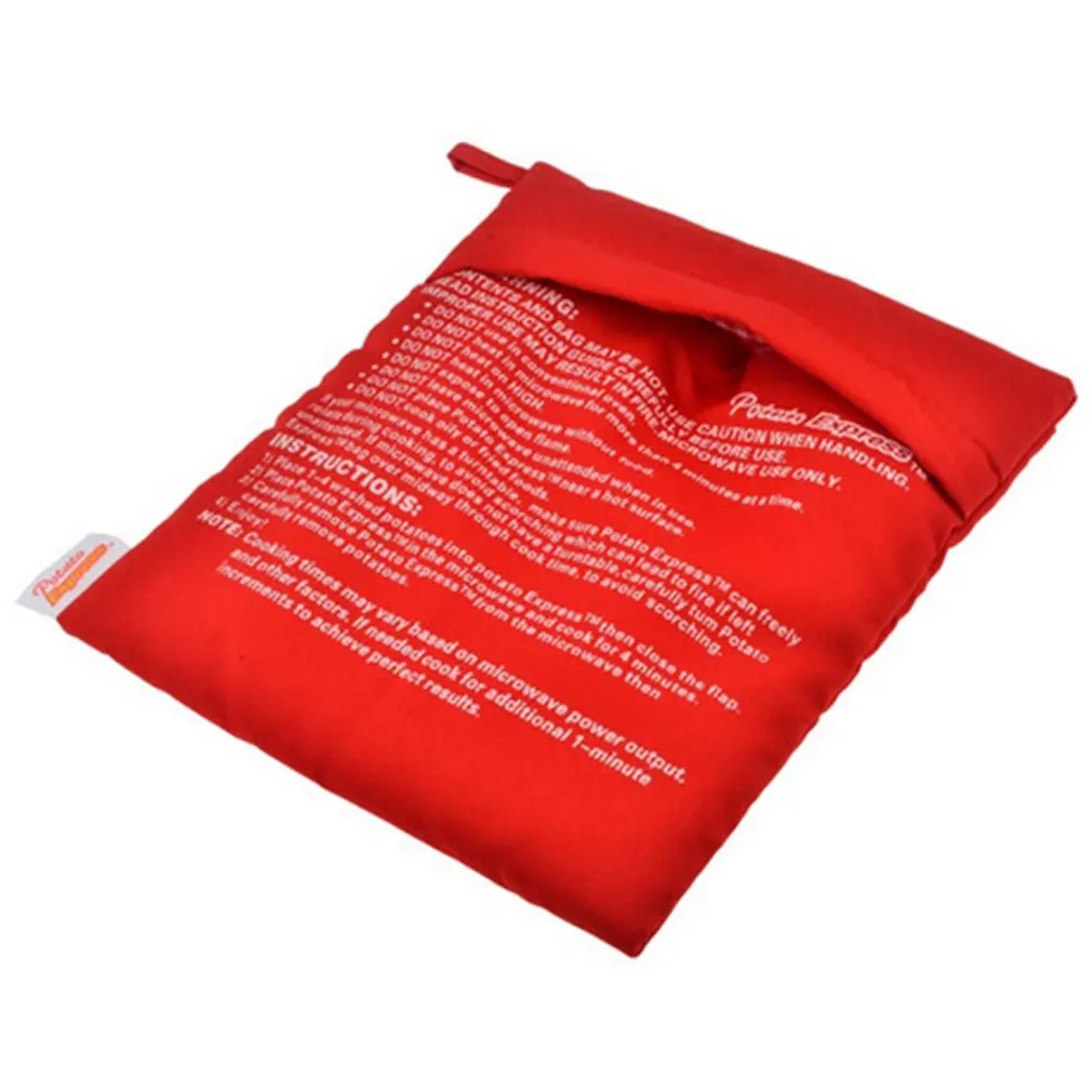 Мешок для микроволновки картофеля моющийся мешок выпечки кармашек риса легко