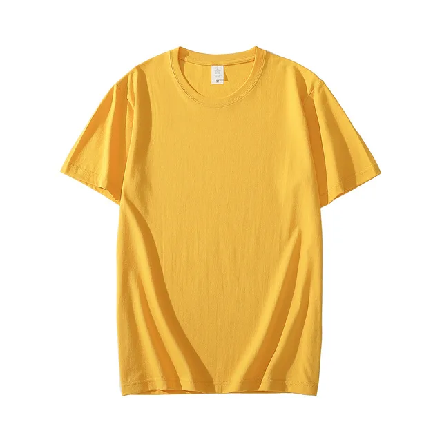 

Men's cotton T-shirt short sleeve shirt solid color 2022