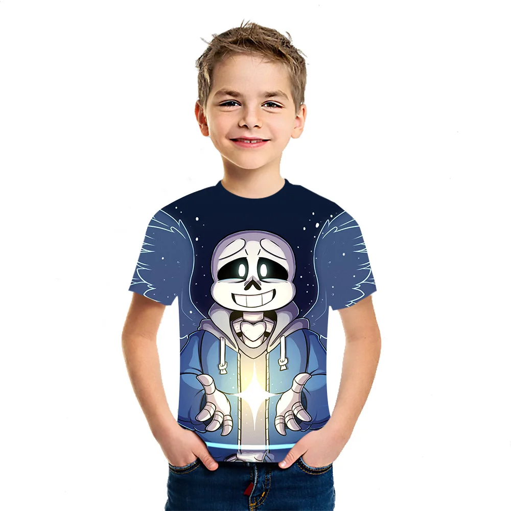 

Legend Under Anime2021 New Children's 3D Printing Creative Leisure T-Shirt Boys And Girls Summer Personality Harajuku Short Slee