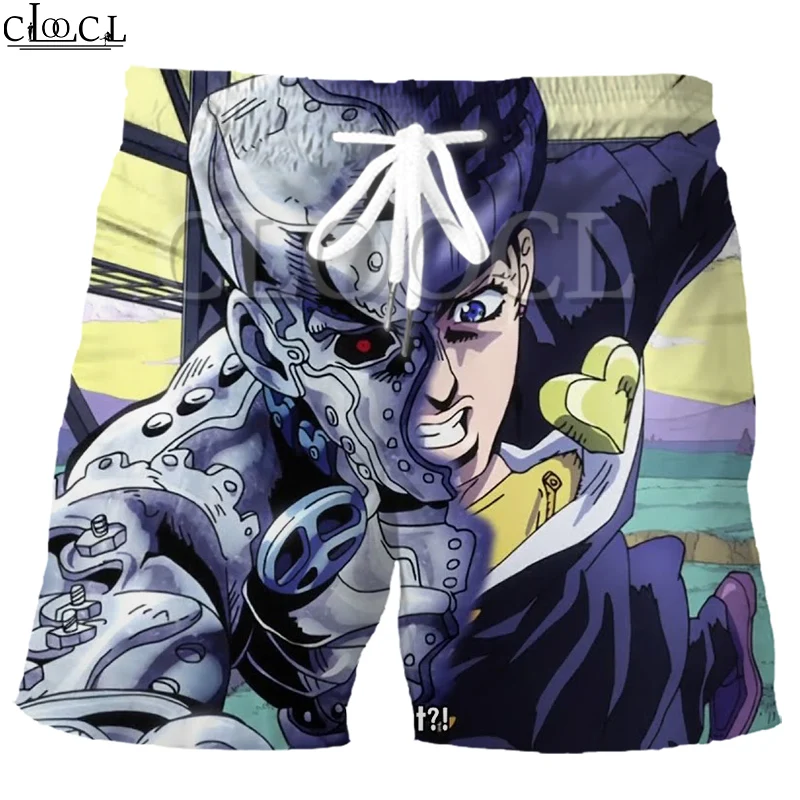 

CLOOCL Japanese Anime Jojo's Bizarre Adventure Diamond 3D Print Men Fashion Sports Shorts Hip Hop Summer Beach Sweatpants