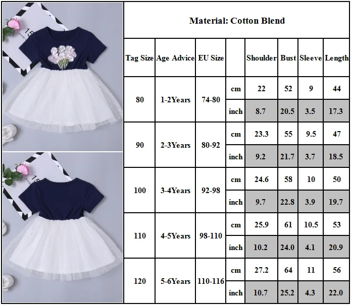 

Mesh Patchwork Dress Little Girls Short Sleeve Flower Pattern Tutu Dresses Toddler Baby Gowns