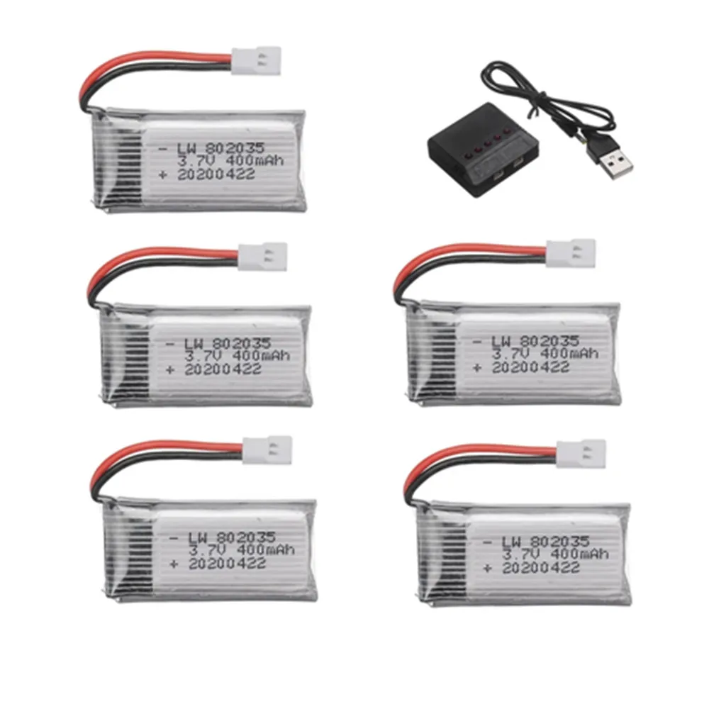 Аккумулятор Lipo 3 7 в 400 мАч для X4 H107 H31 KY101 E33C E33 U816A V252 H6C запасные части