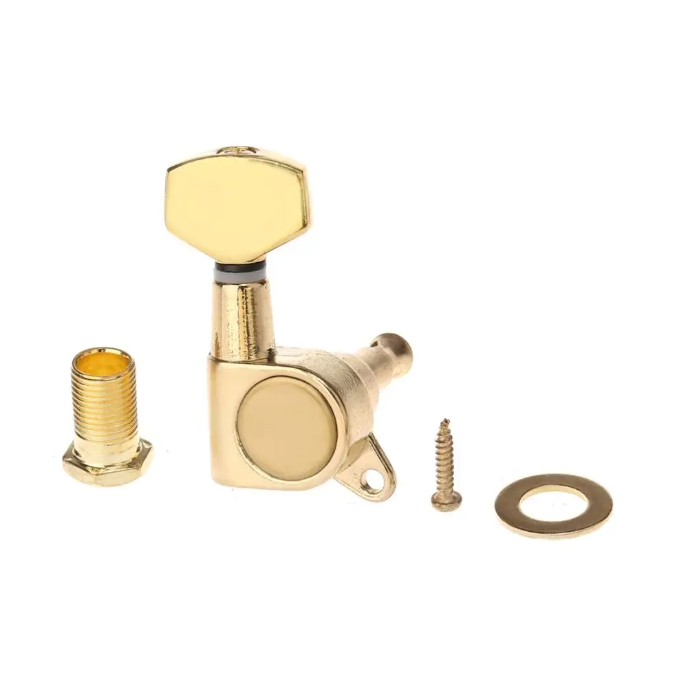 Musiclily 6-in-line запечатанная гитара тюнеры тюнинг ключи Колки в комплекте золотистый