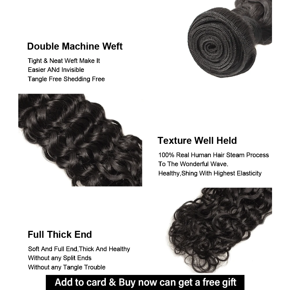 water wave human hair bundles curly deep brazilian hair weave bundles long hair extension 30 inch 1 3 4 bundles remy extensions