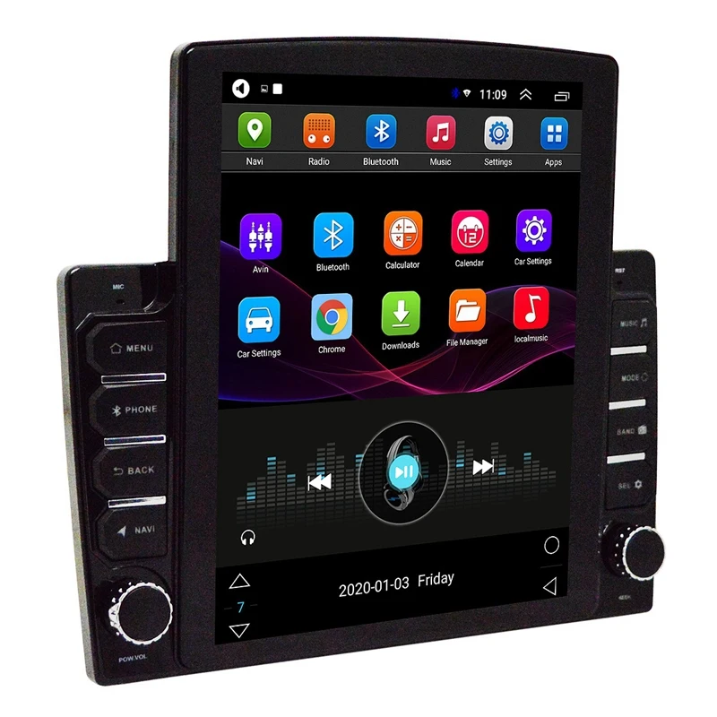 Android 9 1 дюймов для Tesla Style Vertical Sn Car Stereo Radio GPS навигация автомобильный