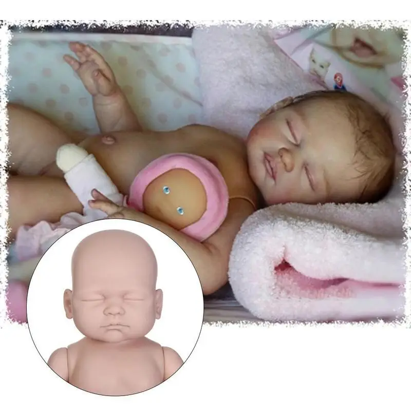 

19inch Lifelike Fresh Color Reborn Doll Silicone Real Supply Doll Kit Popular Baby Size DIY Unfished Doll Parts