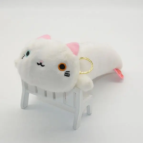White Милый чехол-карандаш с кошкой, плюшевый, astuccio, Холщовый, kawaii, estuche para lpices, для девочек, trousse skolaire, cartuchera para lapices, школьный - Цвет: White