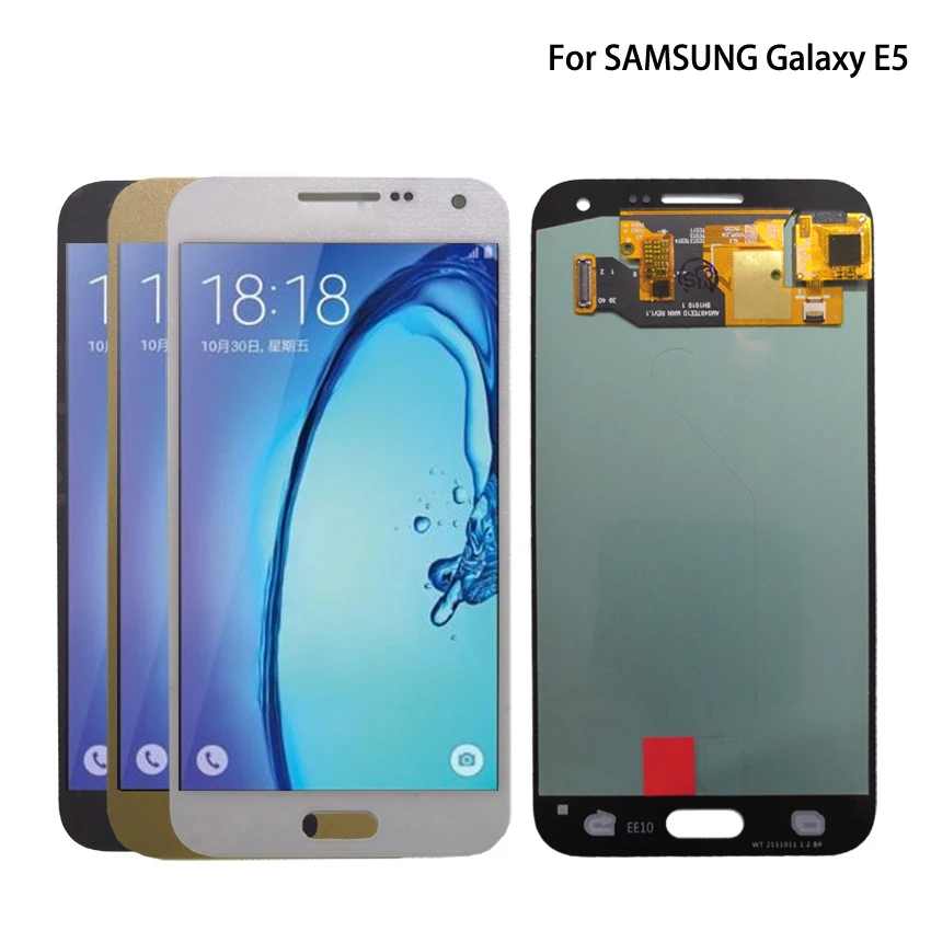 

ЖК-дисплей AMOLED для SAMSUNG Galaxy E5, сенсорный экран с дигитайзером для Samsung E5, E500, E500M, E500F, E500H, ЖК-дисплей