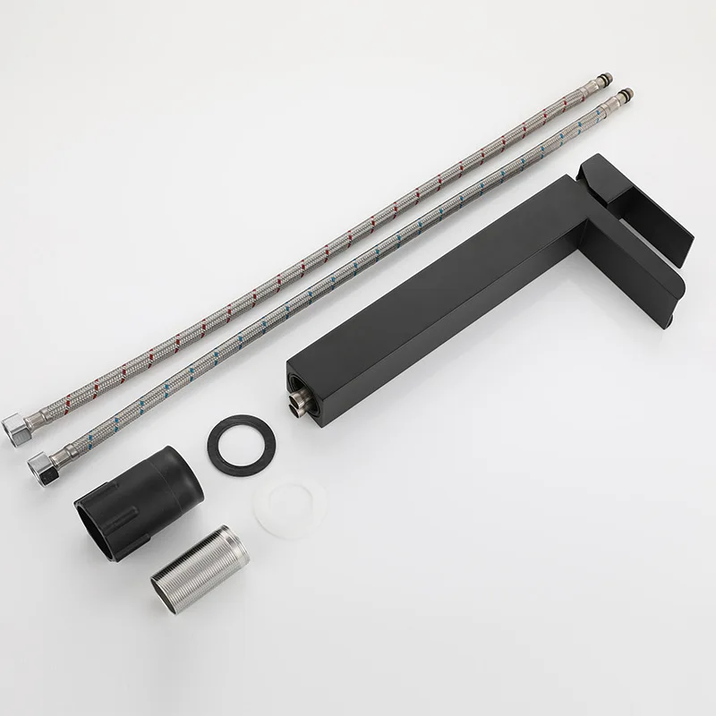 

XUNSHINI Waterfall Bathroom Faucet Tall Bathroom Vessel Sink Faucet 304 Stainless Basin Mixer Tap Bathroom Sink Faucet with Hose