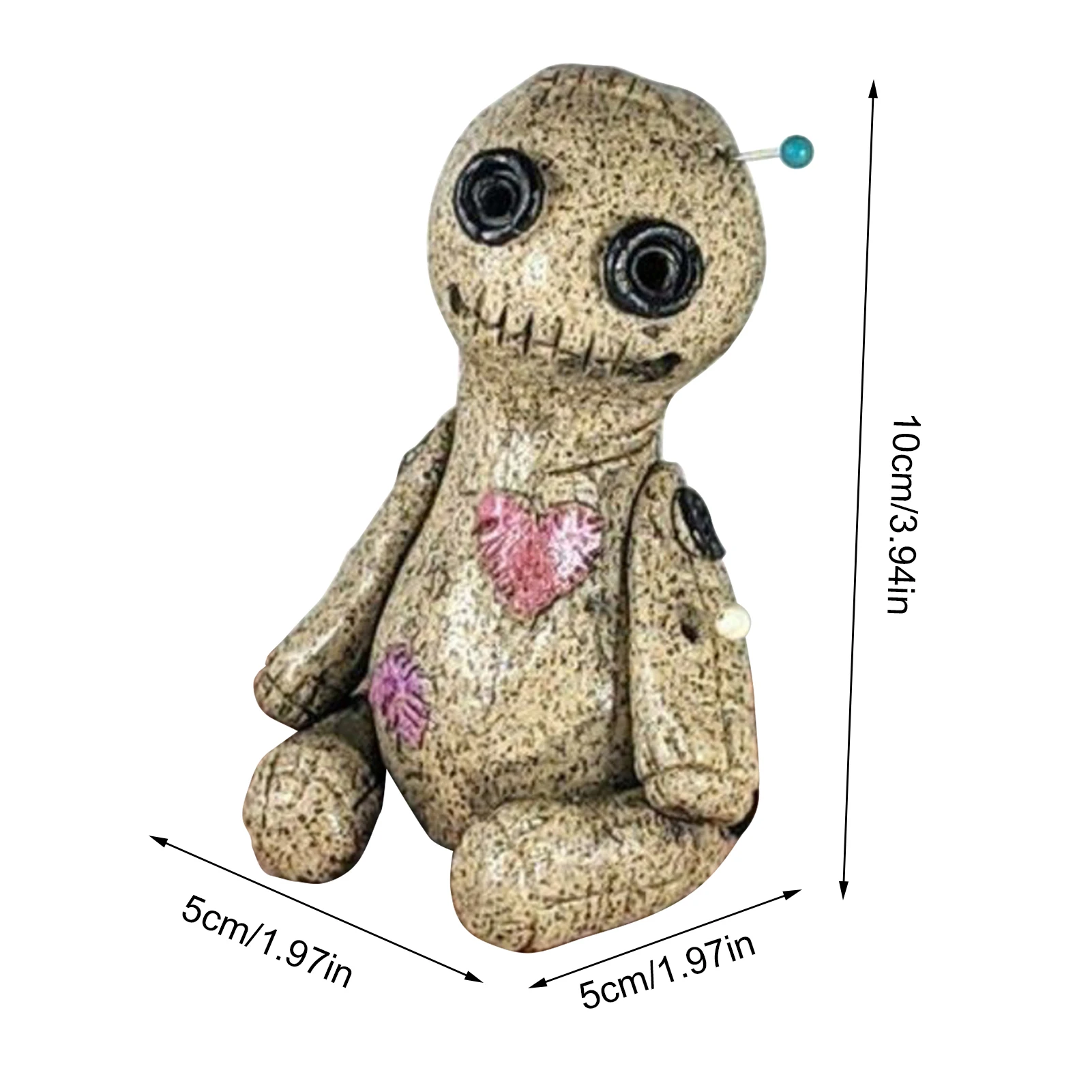 

Voodoo Doll Cone Burner Incense Burner Desktop Resin Ornament Handmade Carft Ornaments Decorative Props Home Decoration Censer